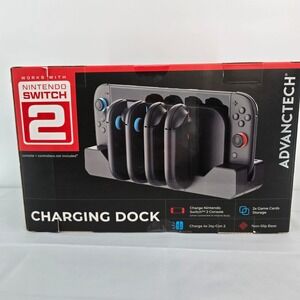 Advantech Charging Dock for Nintendo Switch 2 and Joy-Con 2 Black SKU 81122
